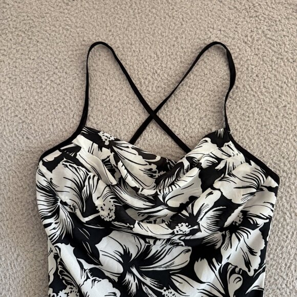 Speechless Dress Floral Midi Criss Cross Strappy New Made in USA - Picture 2 of 14